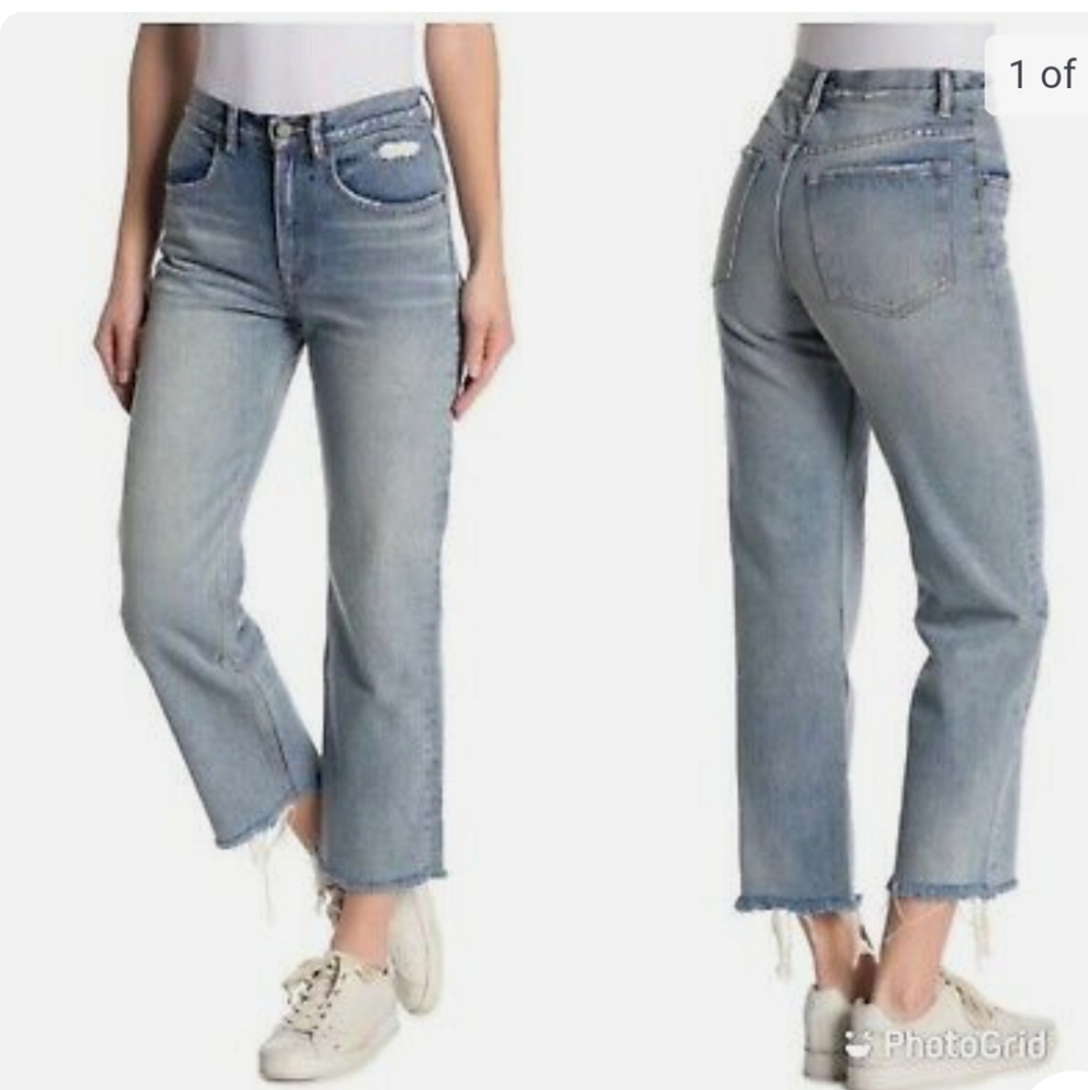 All Saints Women's Mazzy Cropped High Waist Jeans Size 32 |